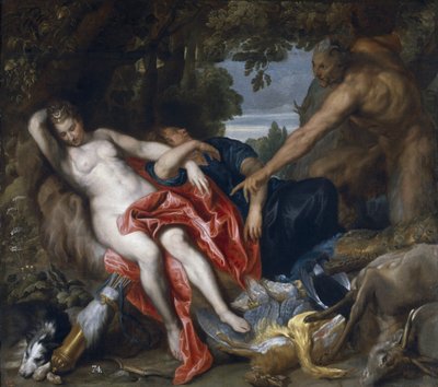 Diana e le sue ninfe sorprese da un satiro da Anthony van Dyck
