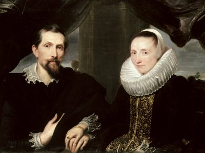 Doppio Ritratto del Pittore Frans Snyders (1579-1657) e Sua Moglie Margaretha de Vos, 1621 da Anthony van Dyck
