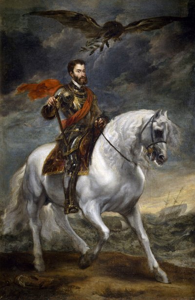 Ritratto equestre di Carlo V da Anthony van Dyck