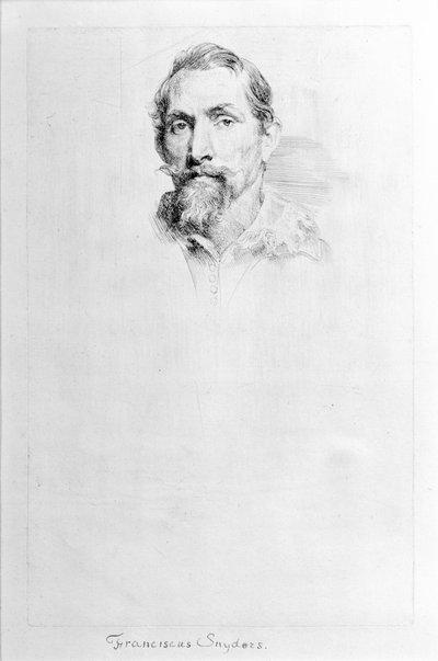 Frans Snyders, da The Iconography, inizio XVII secolo da Anthony van Dyck