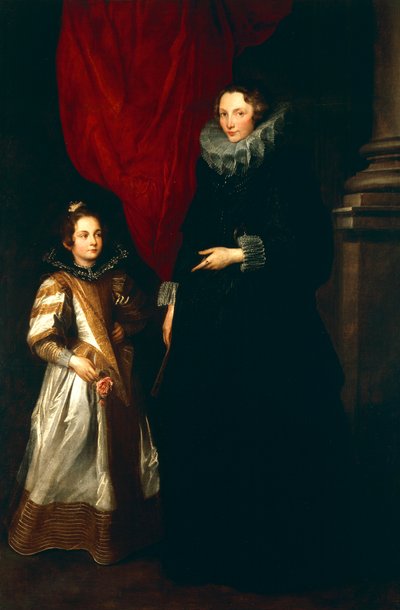 Geronima Brignole Sale con sua figlia da Anthony van Dyck