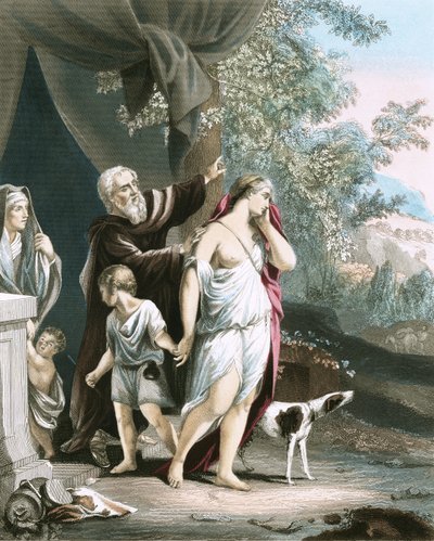 Agar e suo figlio partono da Anthony van Dyck