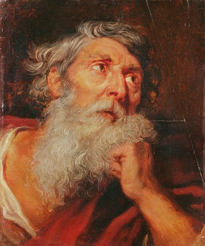 Testa di un apostolo da Anthony van Dyck