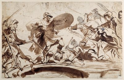 Orazio Coclite che difende il ponte sul Tevere da Anthony van Dyck