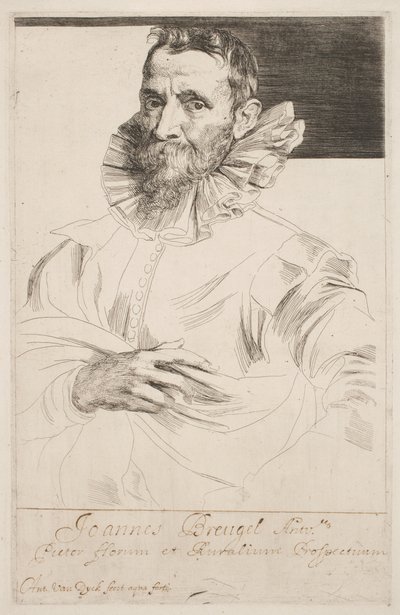 Jan Brueghel, c.1632 da Anthony van Dyck