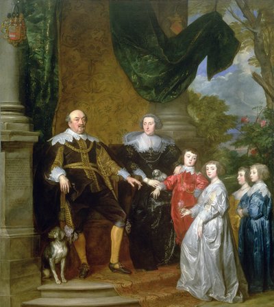 Giovanni, Conte di Nassau con la sua famiglia, 1634 da Anthony van Dyck