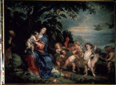 Il riposo durante la fuga in Egitto o la Vergine con le pernici da Anthony van Dyck