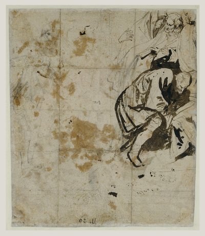 Studio parziale della Sepoltura (verso) (1617-18) da Anthony van Dyck