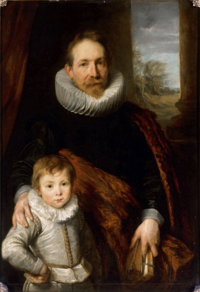 Ritratto di Jean Richardot e suo figlio da Anthony van Dyck