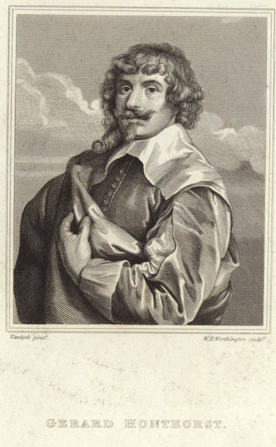 Ritratto di Gerard van Honthorst da Anthony van Dyck