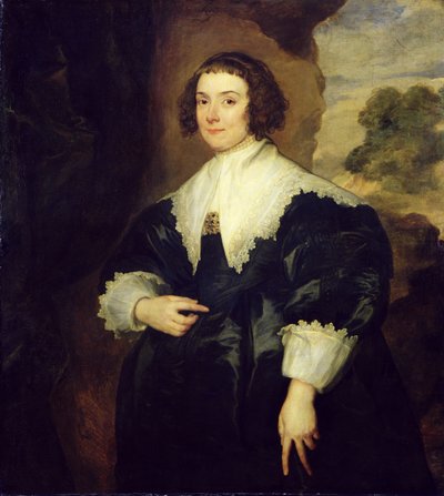 Ritratto di Isabella van Assche, Moglie di Justus van Meerstraten (m.1639) 1634-35 da Anthony van Dyck