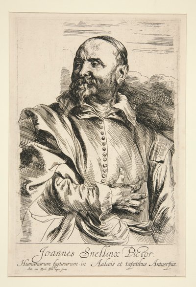 Ritratto di Jan Snellinx da Anthony van Dyck
