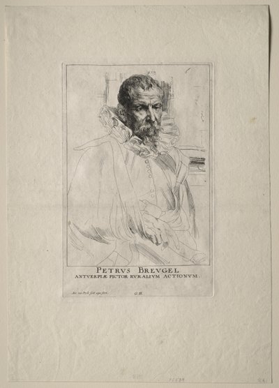 Ritratto di Pieter Breughel da Anthony van Dyck