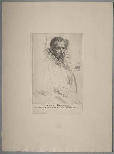Ritratto di Pieter Brueghel da Anthony van Dyck