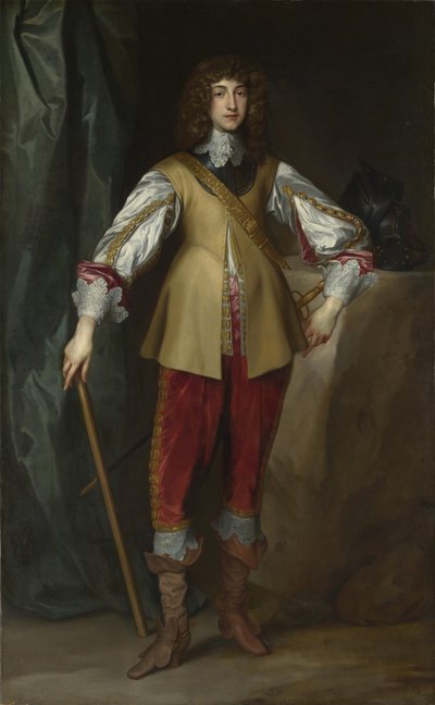 Ritratto del Principe Rupert del Reno, Duca di Cumberland, ca. 1637 da Anthony van, Dyck