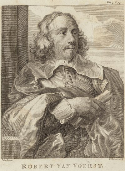Ritratto di Robert van Voerst da Anthony van Dyck