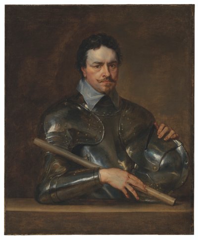 Ritratto di Thomas Wentworth, 1° conte di Strafford (1593-1641), a mezzo busto, in armatura da Anthony van Dyck