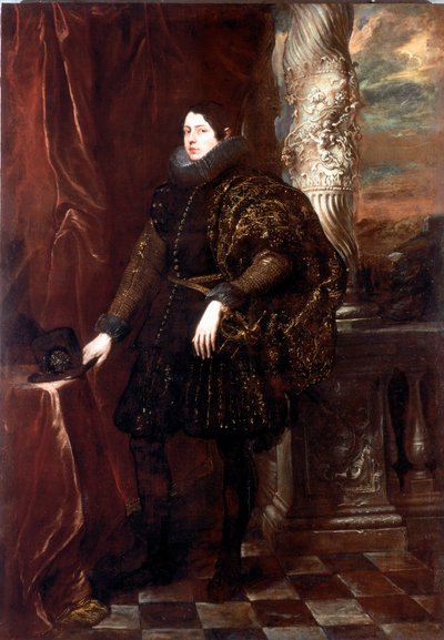 Ritratto di un gentiluomo della famiglia Spinola o ritratto di un giovane patrizio. Dipinto di Antonie Van Dyck (1599-1641) circa 1623-1625. Dim. 243x170 cm. Genova, Galleria di Palazzo Rosso da Anthony van Dyck