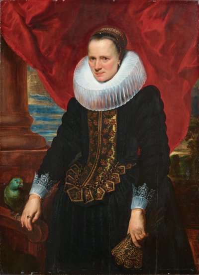 Ritratto di donna con grande gorgiera da Anthony van Dyck