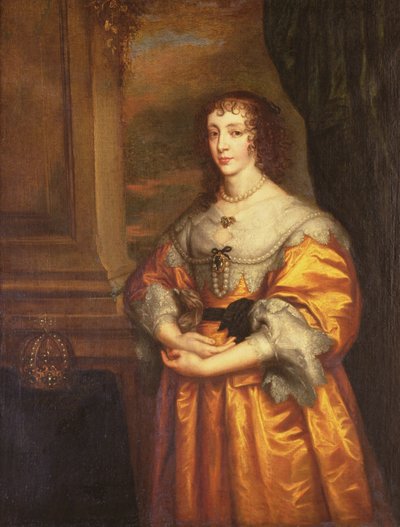 Regina Enrichetta Maria, c.1633 da Anthony van Dyck