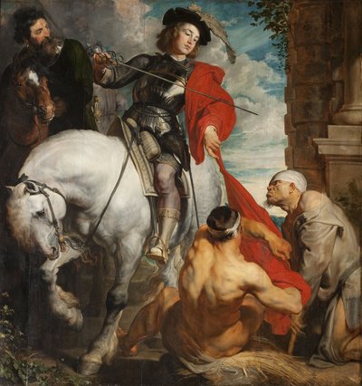 San Martino di Tours che si divide il mantello da Anthony van Dyck