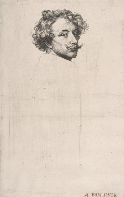 Autoritratto (dettaglio) da Anthony van Dyck
