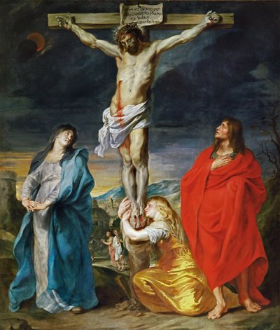 Il Cristo crocifisso con la Vergine Maria, San Giovanni Battista e Maria Maddalena da Anthony van Dyck