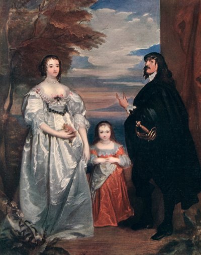 Il conte e la contessa di Derby e il bambino da Anthony van Dyck