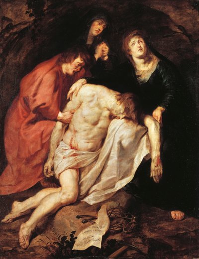La Lamentazione di Cristo, c.1616/17 da Anthony van Dyck