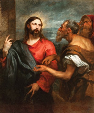 Il denaro del tributo da Anthony van Dyck