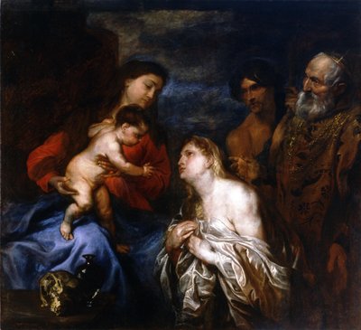 La Vergine e il Bambino con peccatori pentiti da Anthony van Dyck