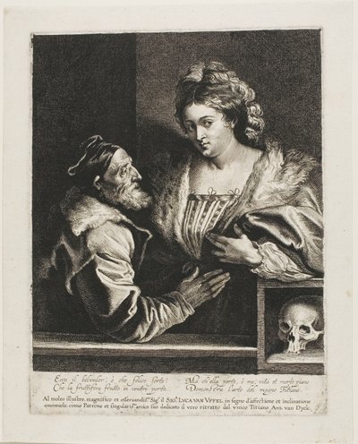 Tiziano e la sua amante da Anthony van Dyck