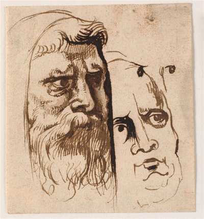 Due teste di uomo da Anthony van Dyck