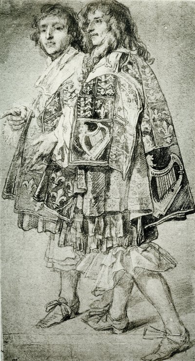 Due araldi da Anthony van Dyck