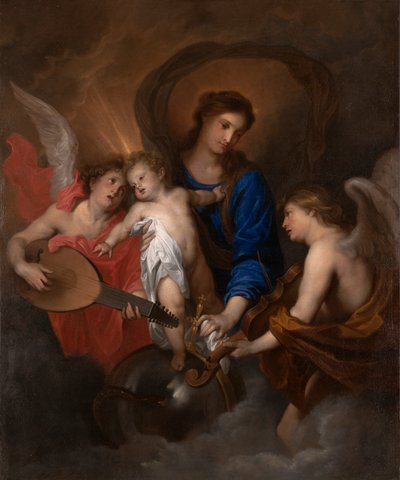 Vergine e Bambino con angeli musicisti da Anthony van Dyck