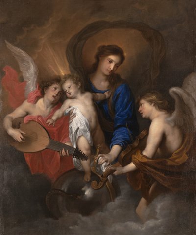 Vergine e Bambino con angeli musicanti, c.1630 da Anthony van Dyck