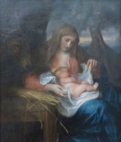 Vergine della paglia da Anthony van Dyck