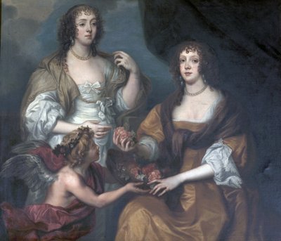Lady Elizabeth Thimbelby e Dorothy, Viscontessa Andover da Anthony van after Dyck