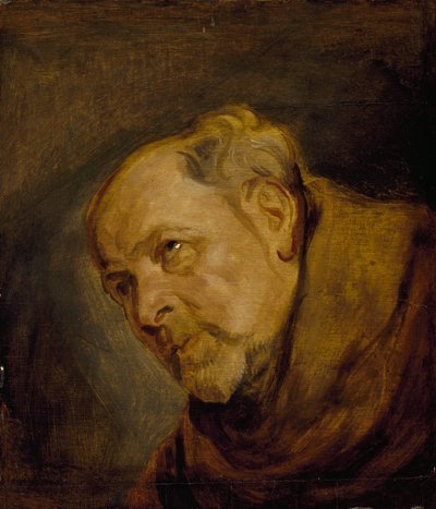 Testa di un monaco (Jan Malderus, Vescovo di Anversa, come San Bonaventura) da Anthony van Dyck