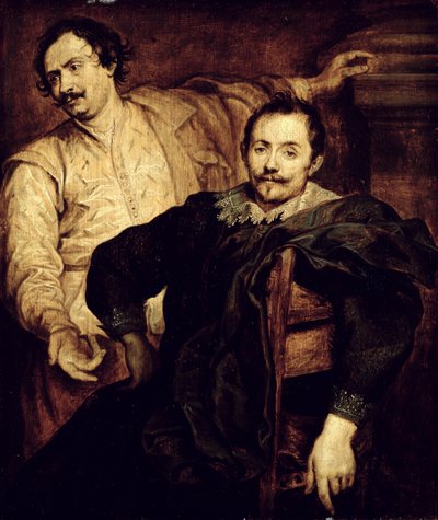 Doppio Ritratto dei Fratelli de Wael Lucas (1591-1661) e Cornelis (1592-1667) da Anthony van studio of Dyck