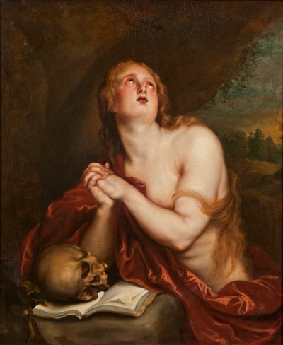La penitente Santa Maria Maddalena, c.1630-40 da Anthony van workshop of Dyck