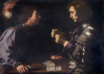 Giocatori di carte, c.1620 da Antiveduto Gramatica