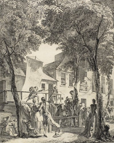 La parata sul Boulevard, 1760 da Antoine Jean Duclos