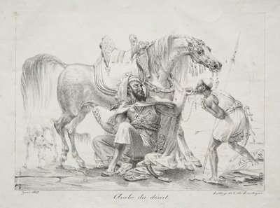 Arabo del deserto da Antoine-Jean Gros