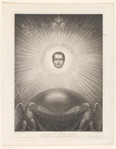 Glorificazione di Napoleone Bonaparte da Antoine Aubert