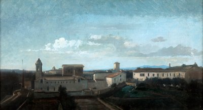 La Chiesa della Trinità dei Monti, Roma, XIX secolo da Antoine Auguste Ernest Hebert