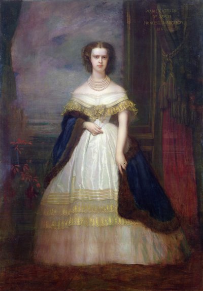 Marie-Clotilde Therese Louise (1843-1911) Principessa di Savoia, 1860 da Antoine Auguste Ernest Herbert or Hebert
