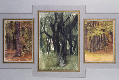 Quercia e boschetto, Villa Medici, Roma da Antoine Auguste Ernest Herbert or Hebert