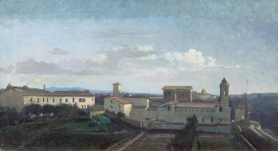 Roma, La Chiesa della Trinità dei Monti da Antoine Auguste Ernest Herbert or Hebert