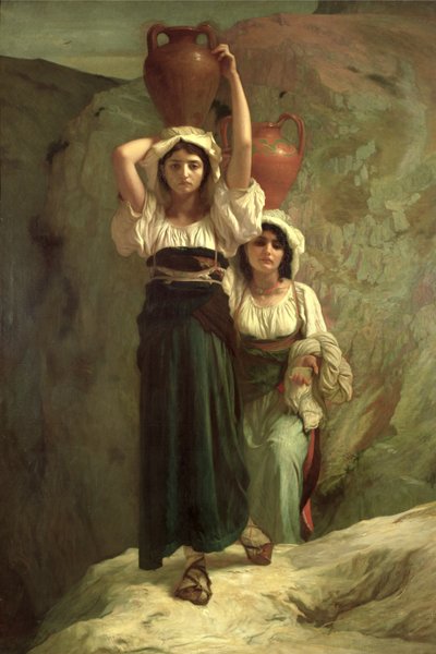 Le ragazze di Alvito, 1855 da Antoine Auguste Ernest Herbert or Hebert
